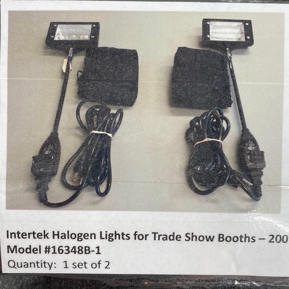 Intertek Halogen Lights for Trade Show Booth, 200W, Model # 16348B-1 - Picture 10 of 10